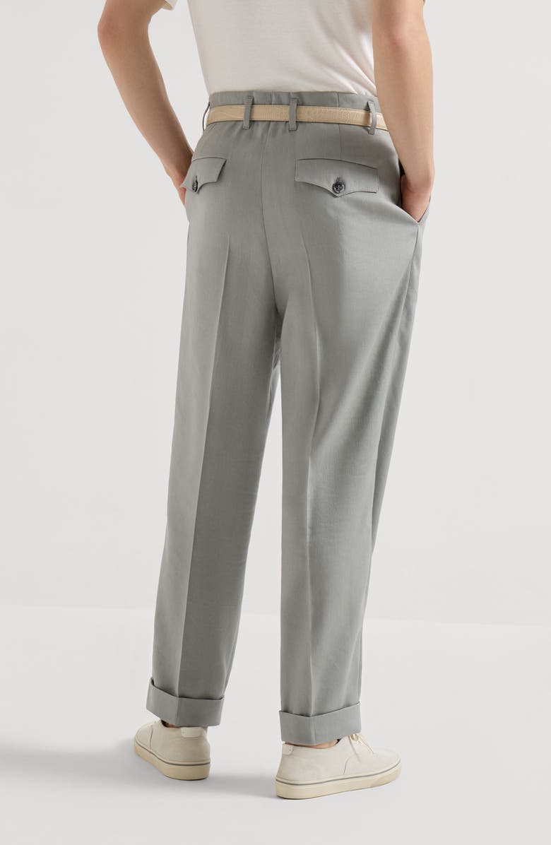 Brunello Cucinelli Gabardine trousers, Alternate, color, Khaki