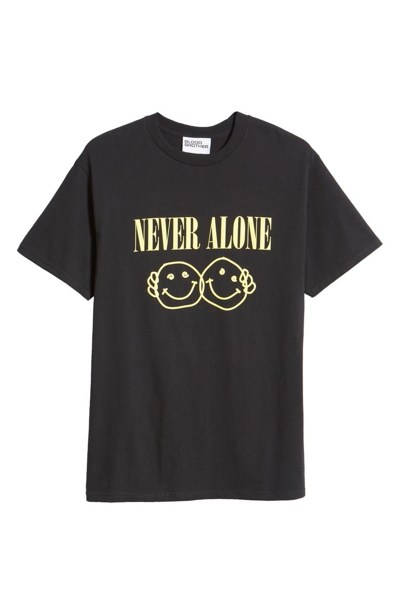 Blood Brother Never Alone Graphic Tee, Alternate, color,