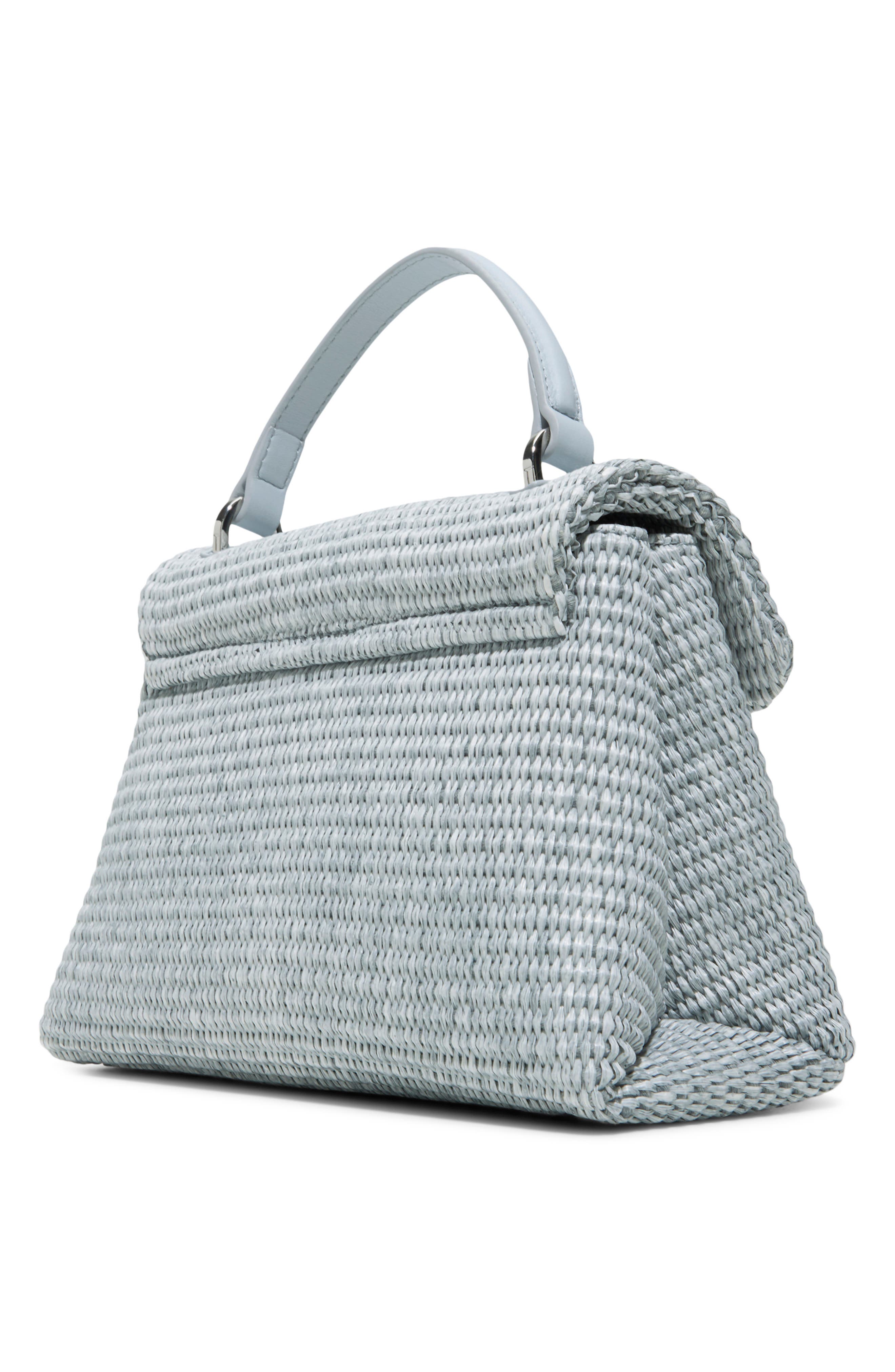 Poppy Rose 2.0 Straw Handheld Bag, Alternate, color, NAVY