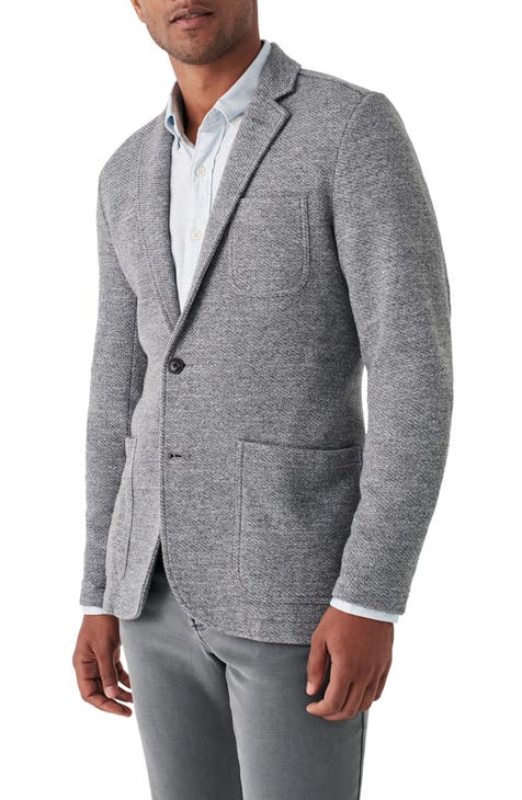 Light grey wool blazer hotsell