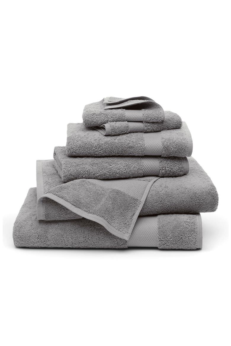 Plush 6-Piece Organic Cotton Bath Towel Set, Main, color, STONE