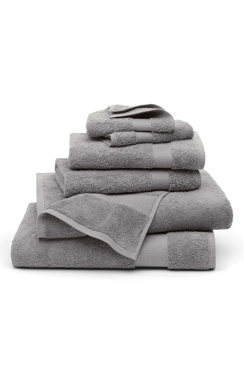 Boll & Branch Plush 6-Piece Organic Cotton Bath Towel Set, Main, color, Stone
