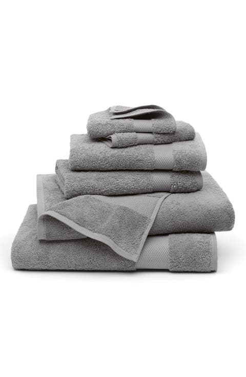 Plush 6-Piece Organic Cotton Bath Towel Set