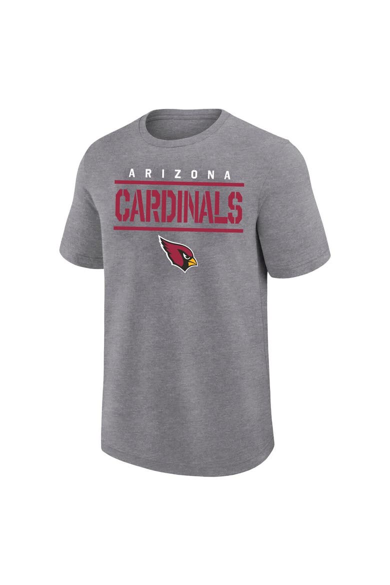 Men's Fanatics Heather Gray Arizona Cardinals Big & Tall Top Notch T-Shirt, Alternate, color, Heather Gray