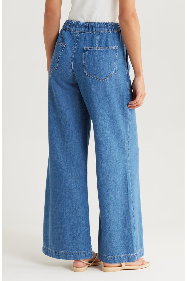 Rumi Wide Leg Drawstring Jeans, Alternate, color, NIMES