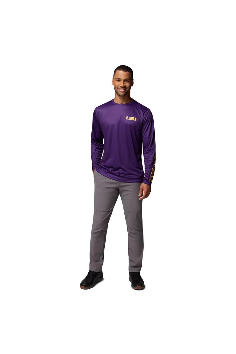 Men's Columbia  Purple LSU Tigers PHG Terminal Shot Long Sleeve T-Shirt, Alternate, color, Purple