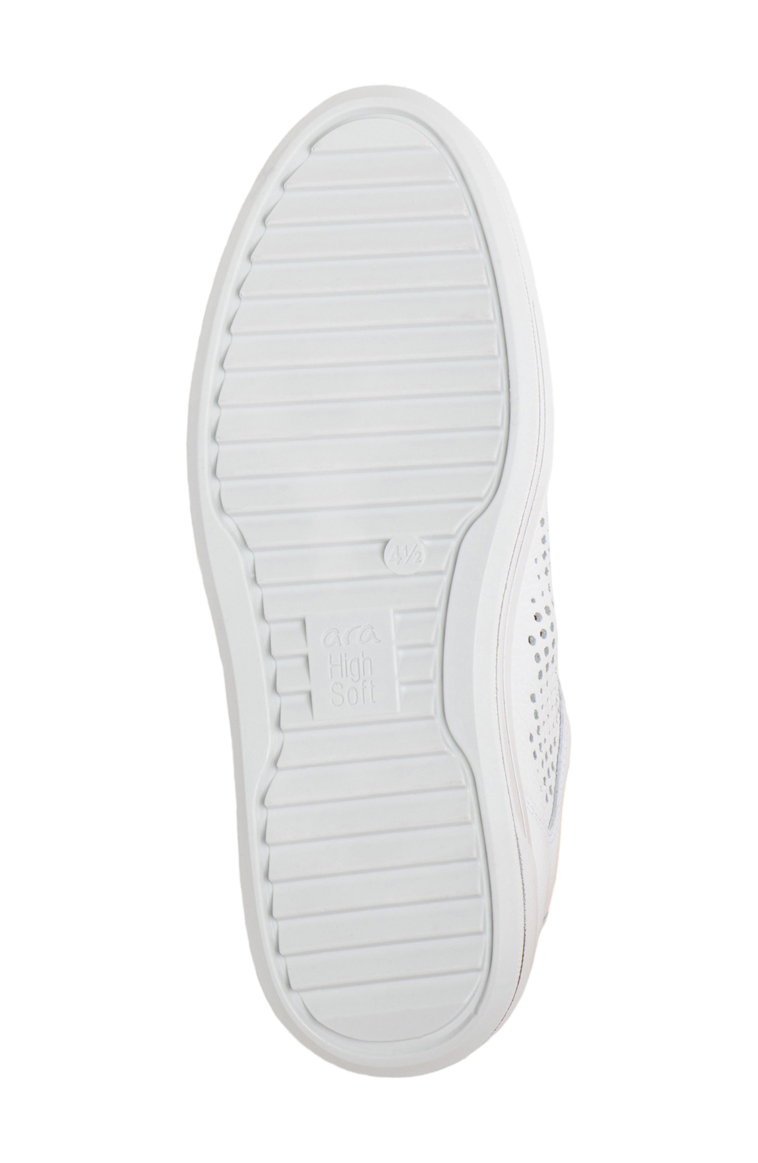 ara Carol Perforated Sneaker, Alternate, color, White