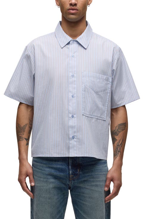 Rex Short Sleeve Cotton Button-Up Shirt