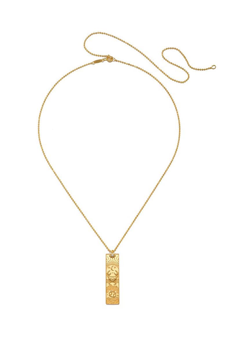 Satya Jewelry Story of Zodiac Necklace, Alternate, color, Cancer