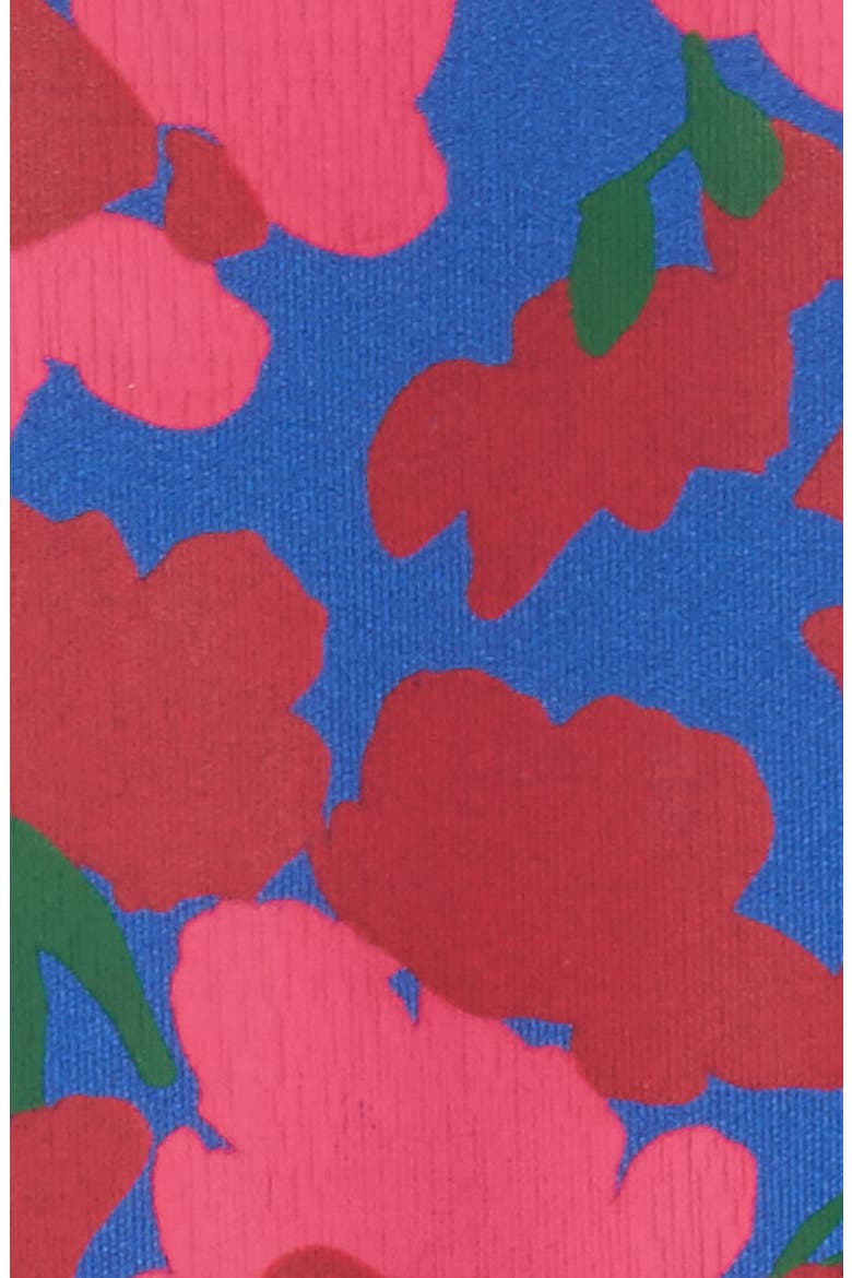 Floral Print Neoprene Dress, Alternate, color, PERSIAN BLUE MULTI