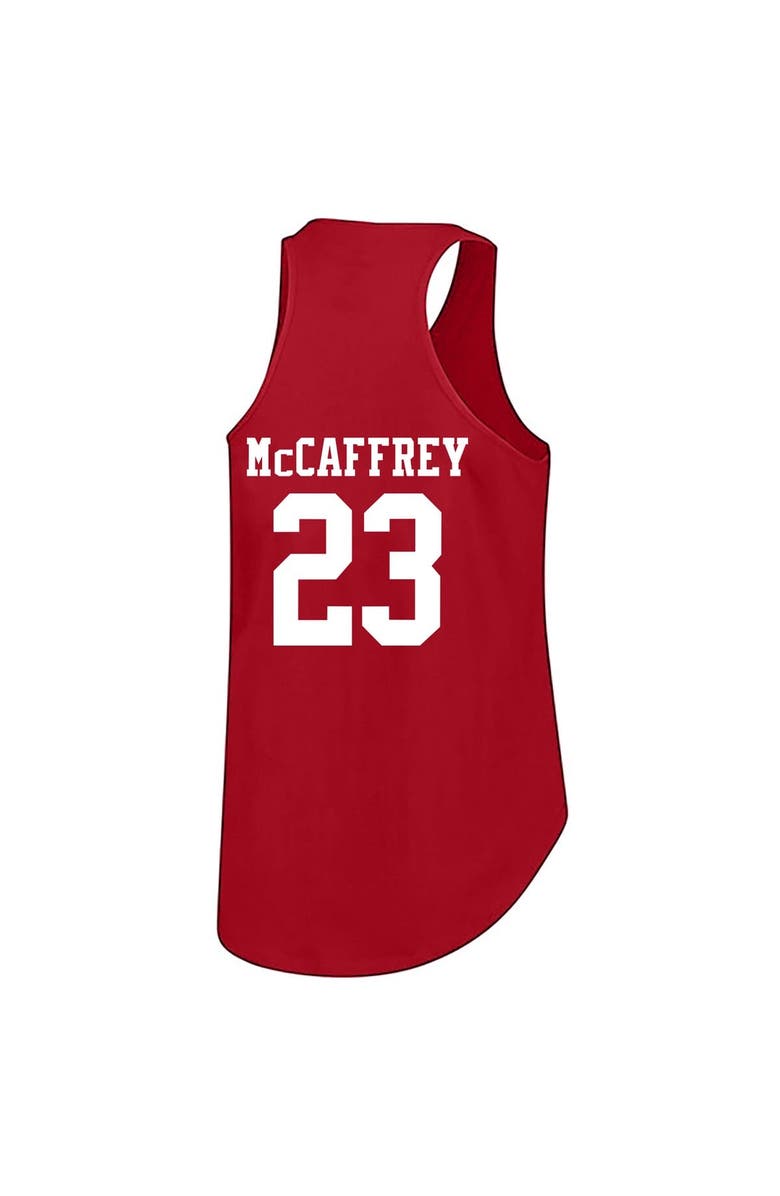 FANATICS Women's Fanatics Christian McCaffrey Scarlet San Francisco 49ers Plus Size Name & Number Tank Top, Alternate, color, Scarlet