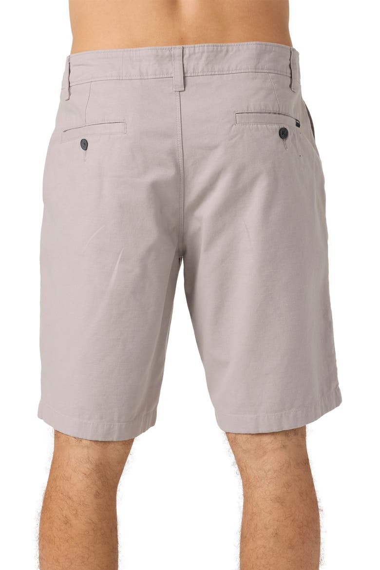 Jay Flat Front Stretch Cotton Chino Shorts, Alternate, color, LIGHT GREY