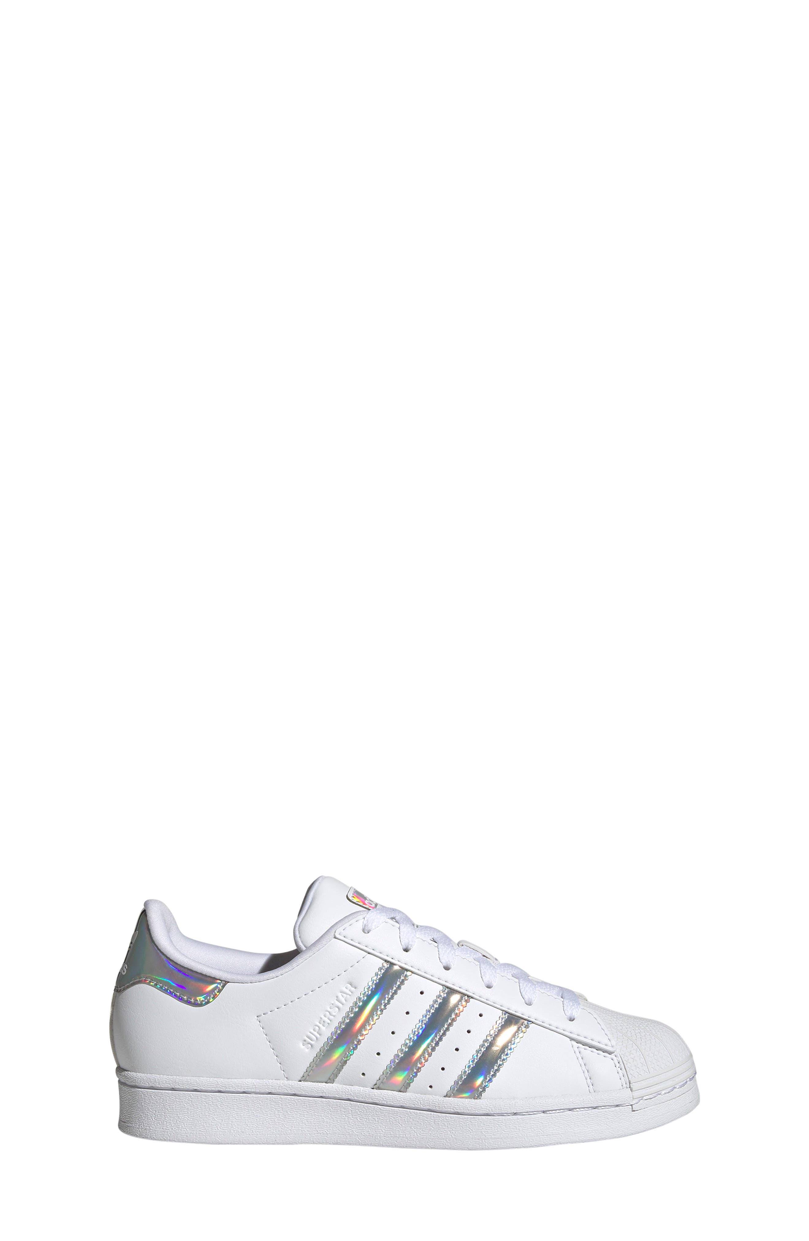 adidas Kids' Superstar Sneaker, Alternate, color, White/ Silver Dawn