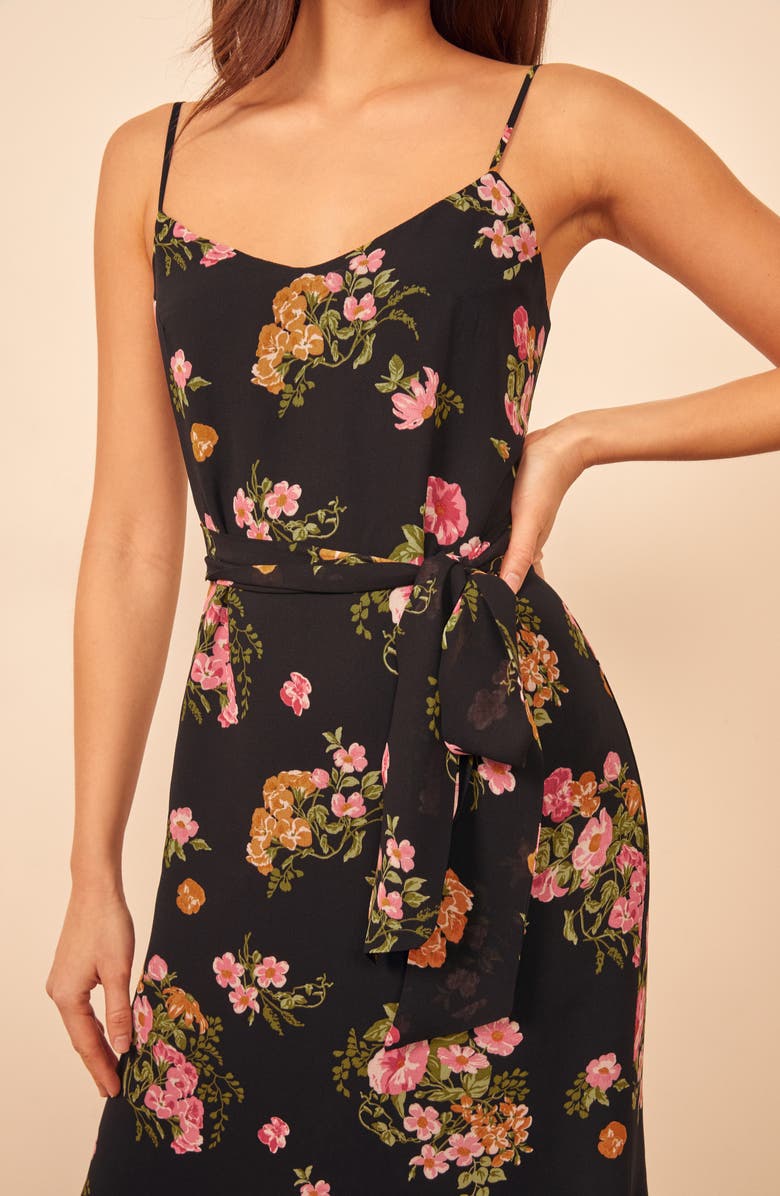 Reformation Watson Tie Waist Slipdress, Alternate, color, 