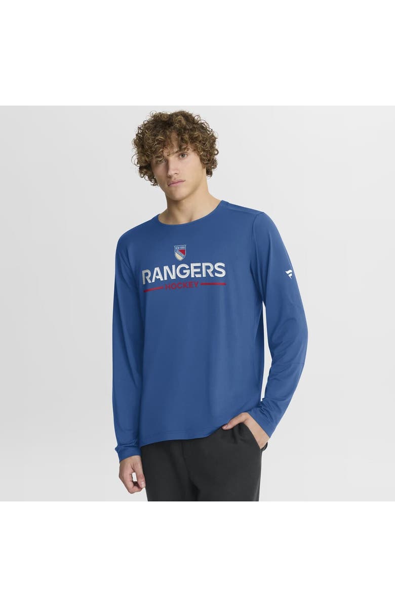 FANATICS Men's Fanatics Blue New York Rangers Authentic Pro Rink Centennial Tech Long Sleeve T-Shirt, Main, color, Blue