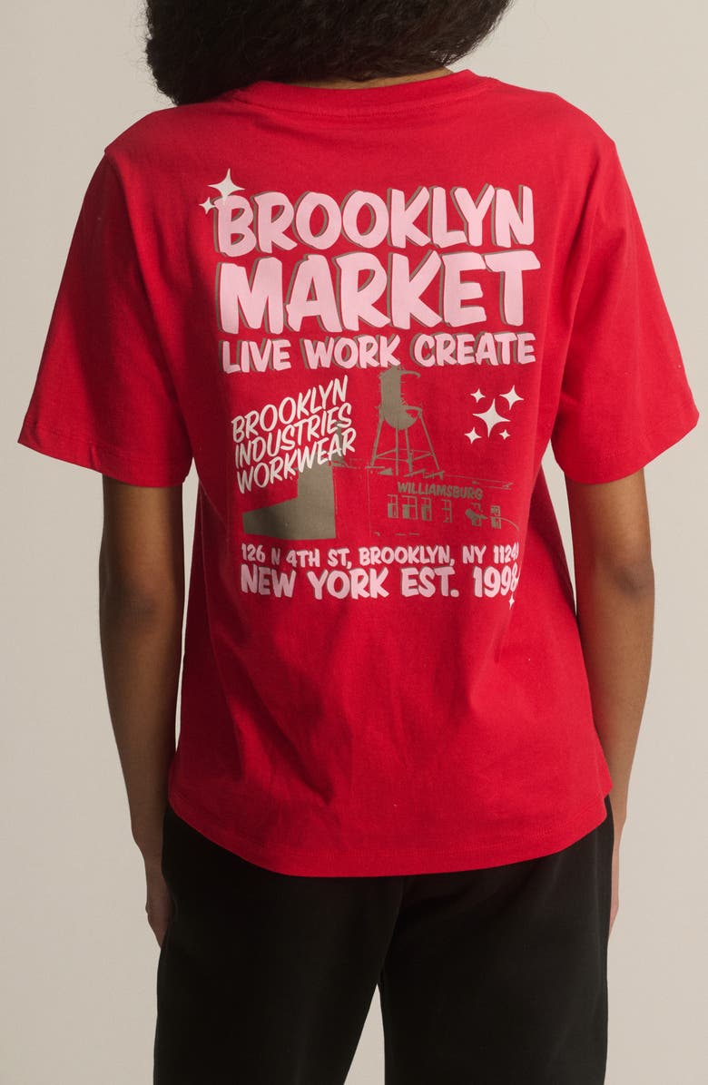 Brooklyn Industries Brooklyn Market Cotton Graphic T-Shirt, Alternate, color, 