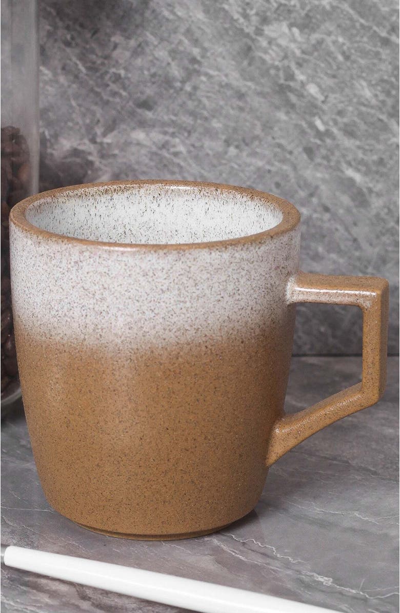 Stone Lain Vince Stoneware 4-Piece Mug Set, Alternate, color, Brown