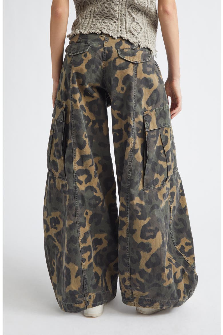 Siouxsie Field Leopard Print Cargo Pants, Alternate, color, MULTI BROWN LEOPARD