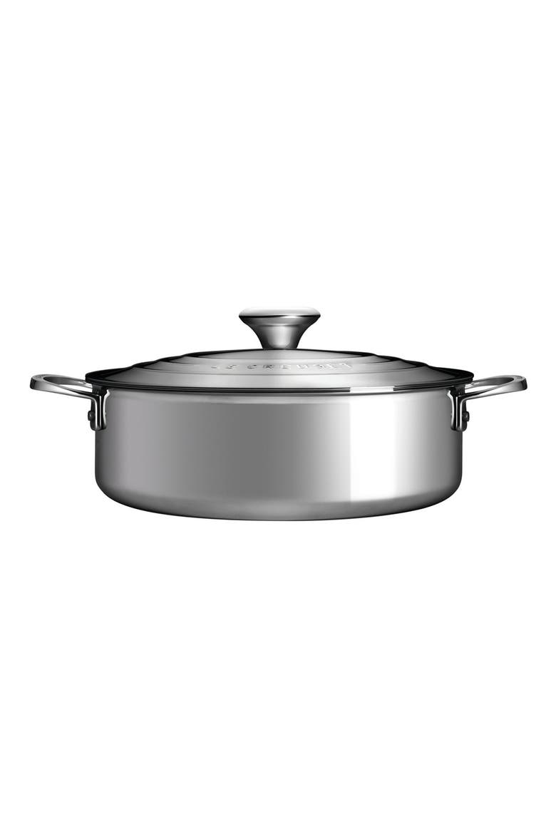 Signature 4.5-Quart Stainless Steel Rondeau, Alternate, color, SILVER