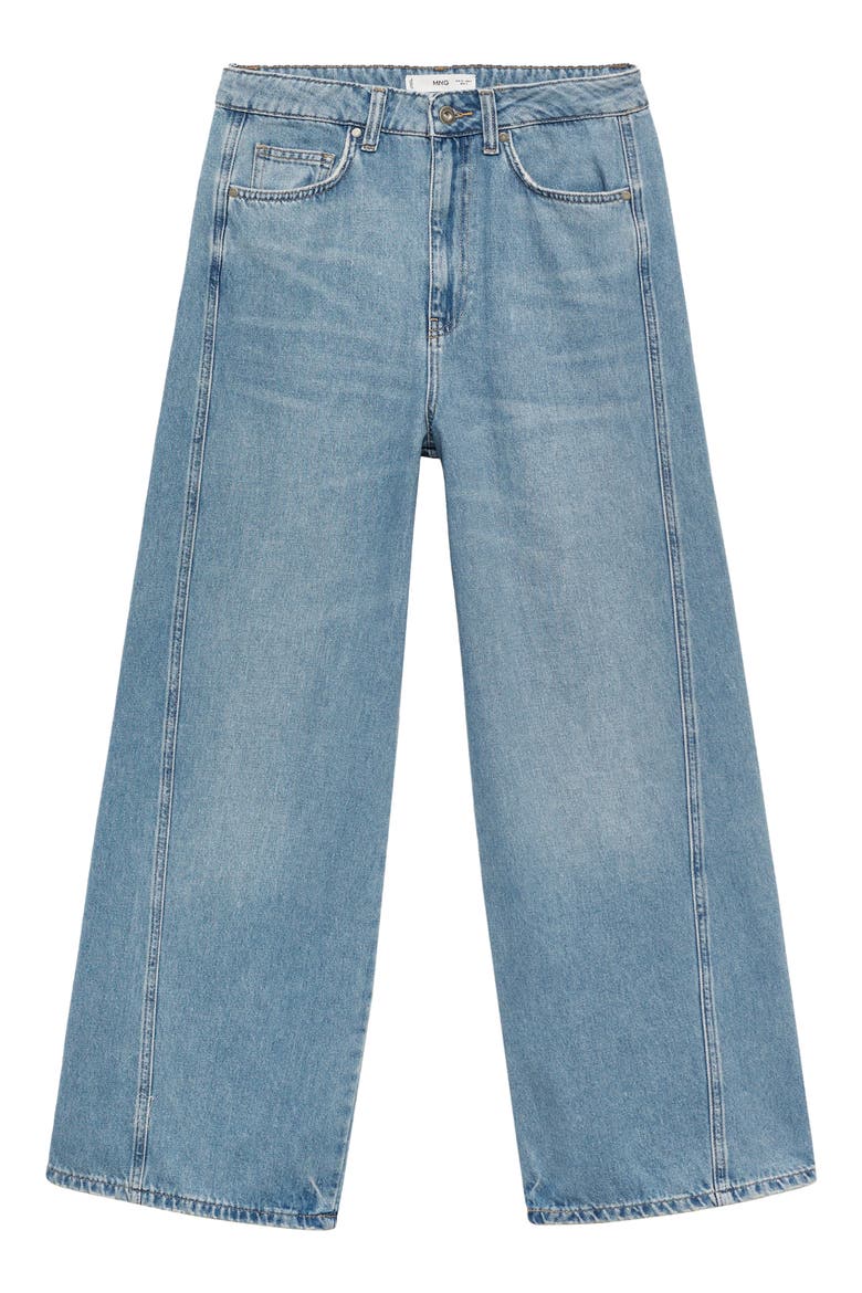 Mid Rise Baggy Ultra Wide Leg Jeans, Alternate, color, MEDIUM BLUE