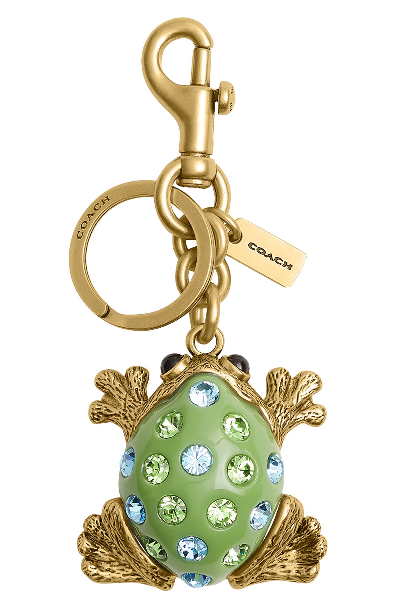 COACH Frog Bag Charm, Main, color, 