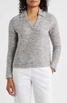 NIC+ZOE Rope Shimmer Polo Top