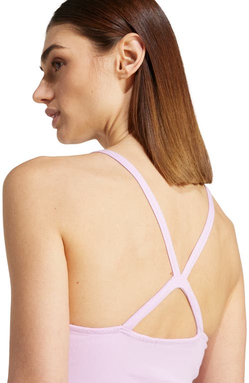 Adidas Originals 3-stripes Lifestyle Minidress In Light Orchid