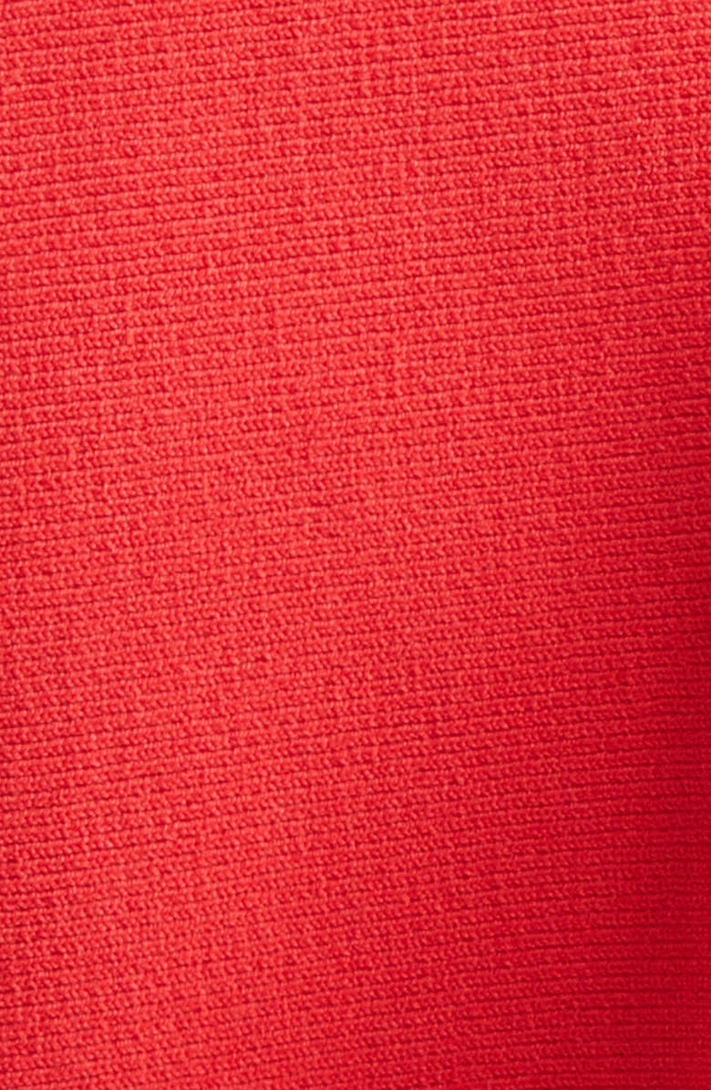 ST. JOHN Adele Valley Fitted Sweater Jacket, Alternate, color, Bright Deep Coral