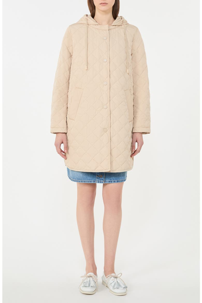 Derio Quilted Jacket with Removable Hood, Main, color, SAND