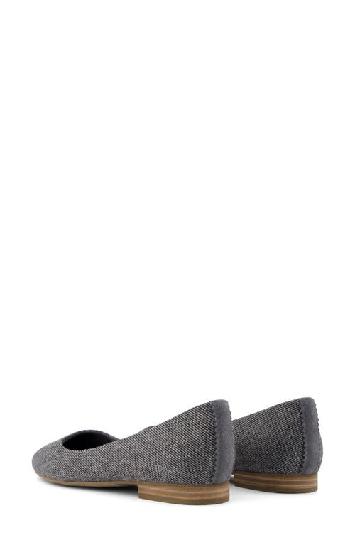 Toms Briella Ballet Flat In Dark Grey