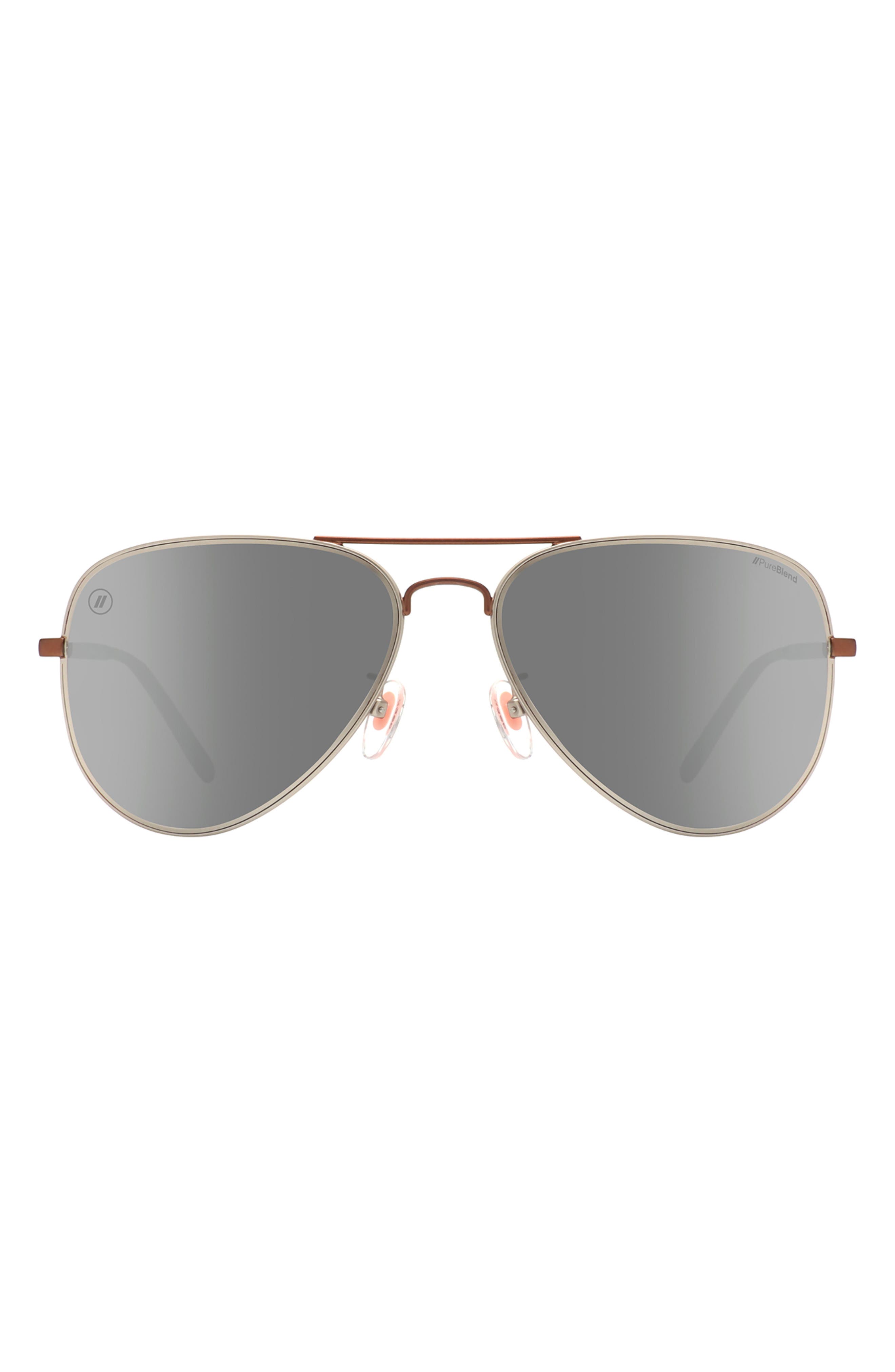 Blenders Eyewear 58mm A Series Polarized Aviator Sunglasses
