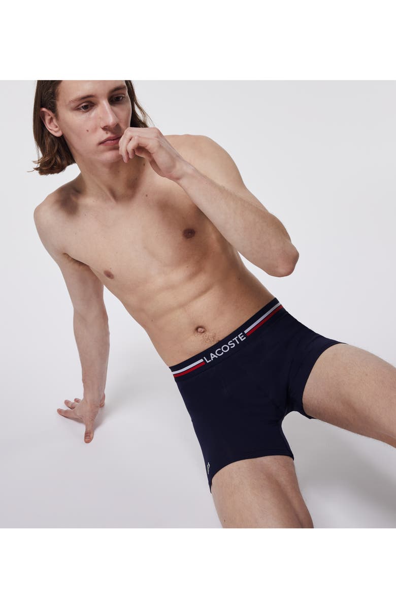 Lacoste Assorted 3-Pack Iconic Boxer Briefs, Alternate, color,