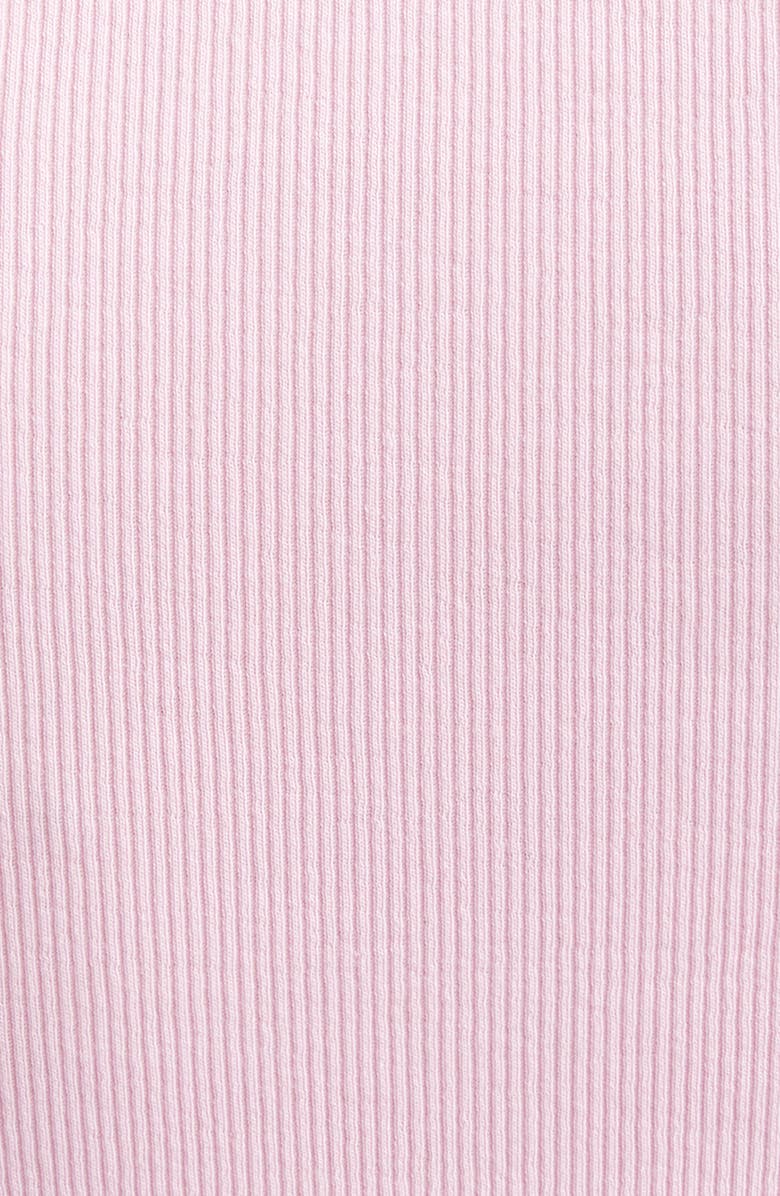 Marimekko Kupla Unkko Embroidered Flower Ribbed Stretch Cotton Tank Top, Alternate, color, Light Pink