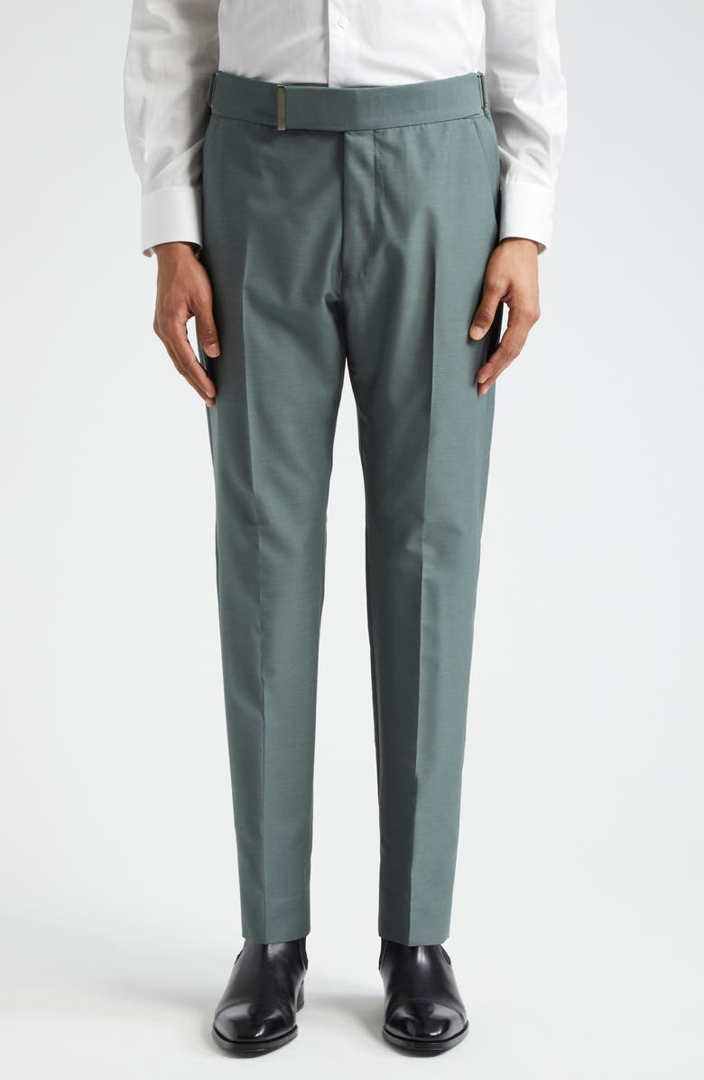 TOM FORD Atticus Wool & Silk Suit, Alternate, color, Military Green