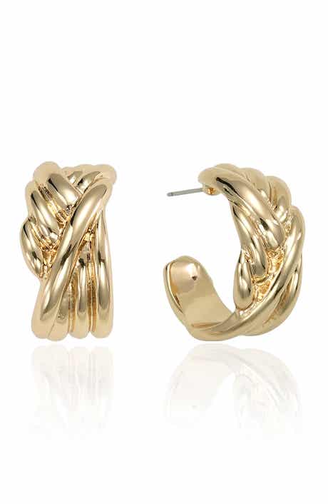 Knotted Hoop Earrings