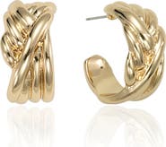Ettika Knotted Hoop Earrings