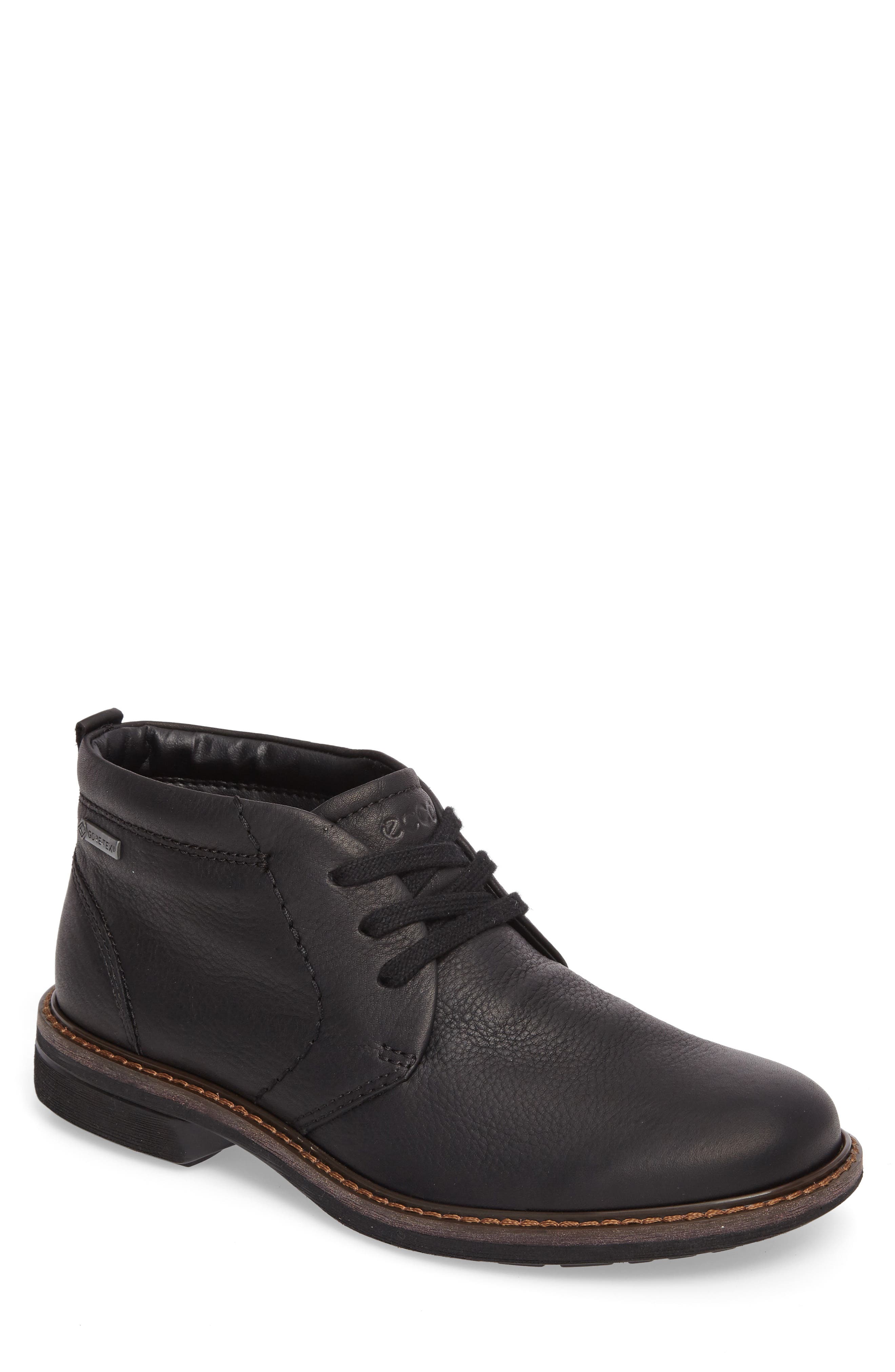 Turn Gore-Tex® Waterproof Chukka Boot, Main, color, BLACK NUBUCK