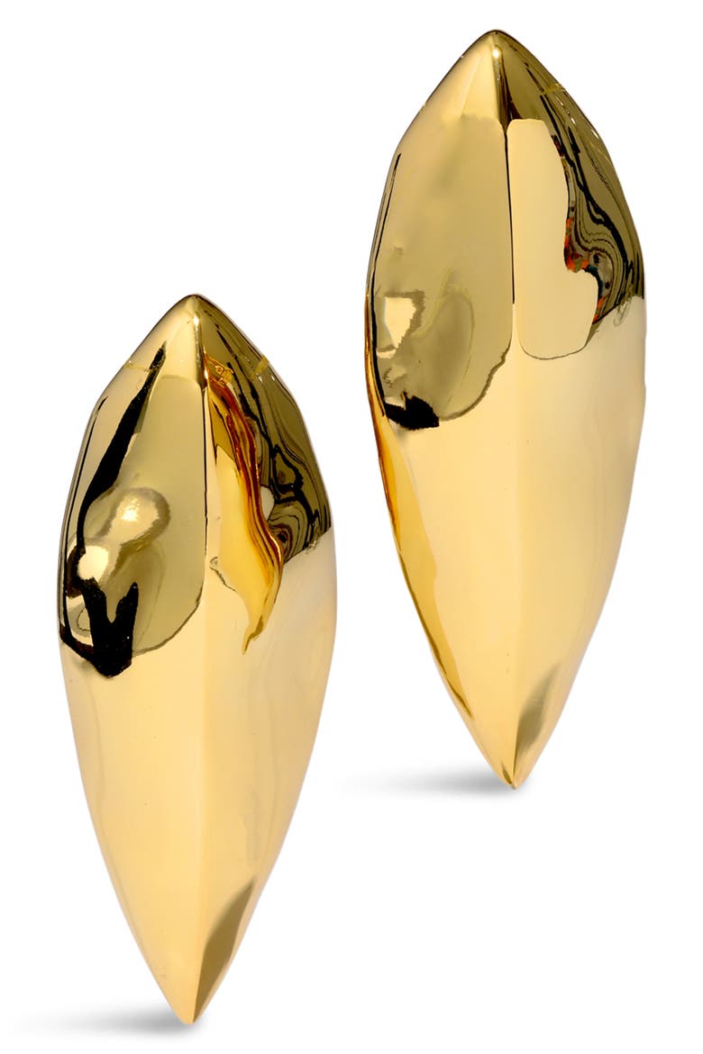 Brut Armor Clip-On Earrings, Main, color, NO STONES