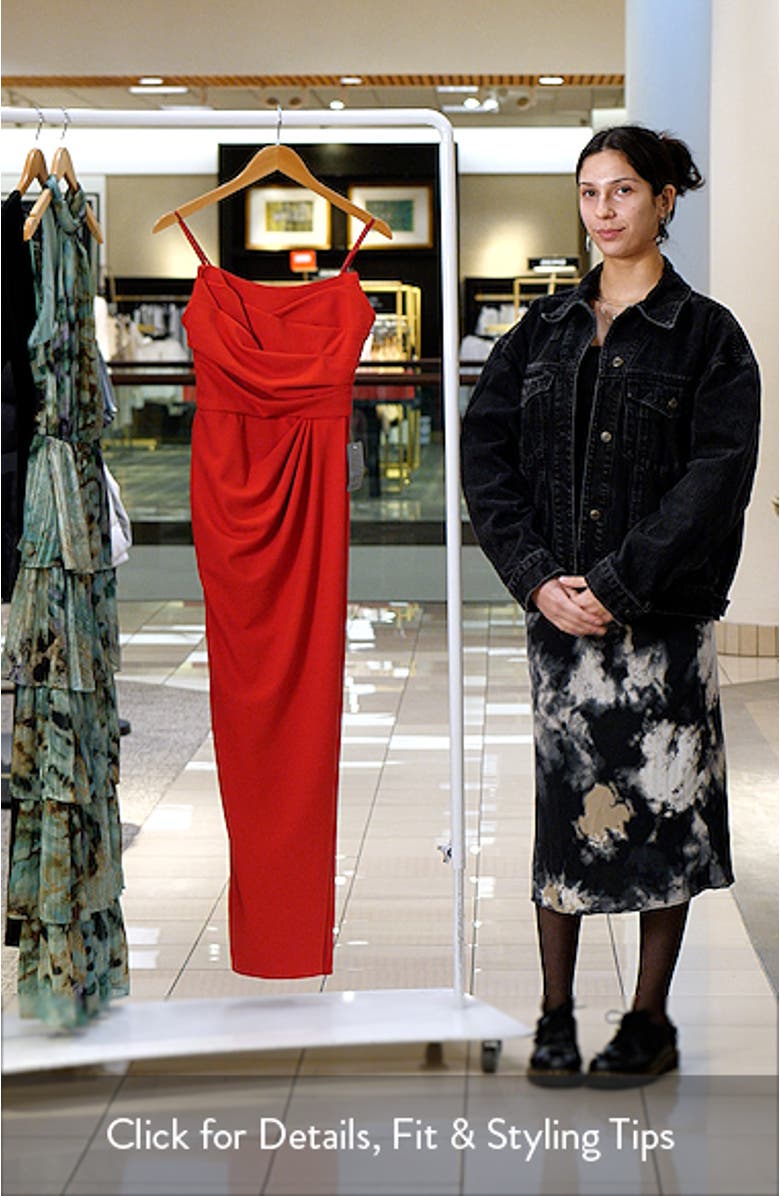 Strapless Scuba Crepe Gown., sales video thumbnail