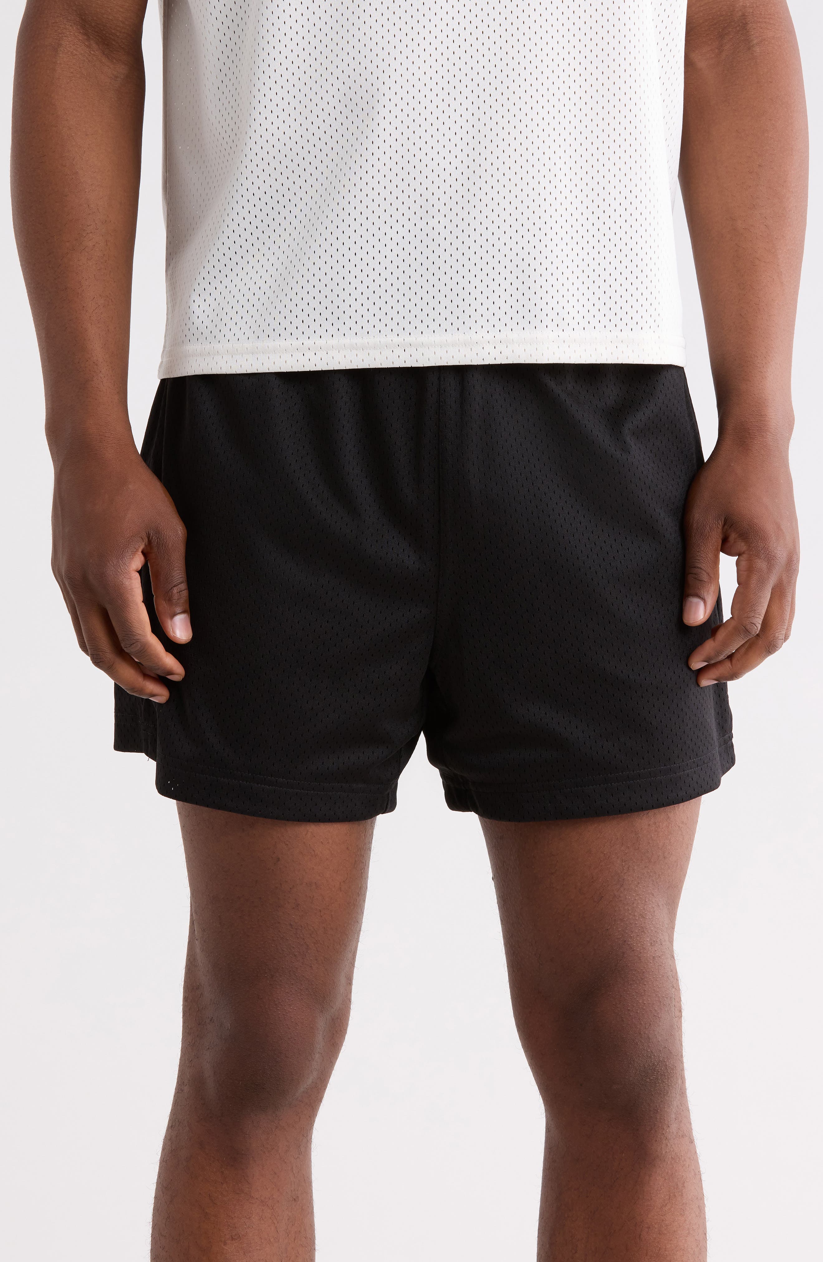 Z by Zella Diamond Mesh Shorts