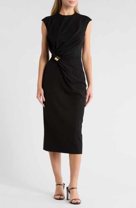 AREA STARS Charmi Cap Sleeve Midi Dress