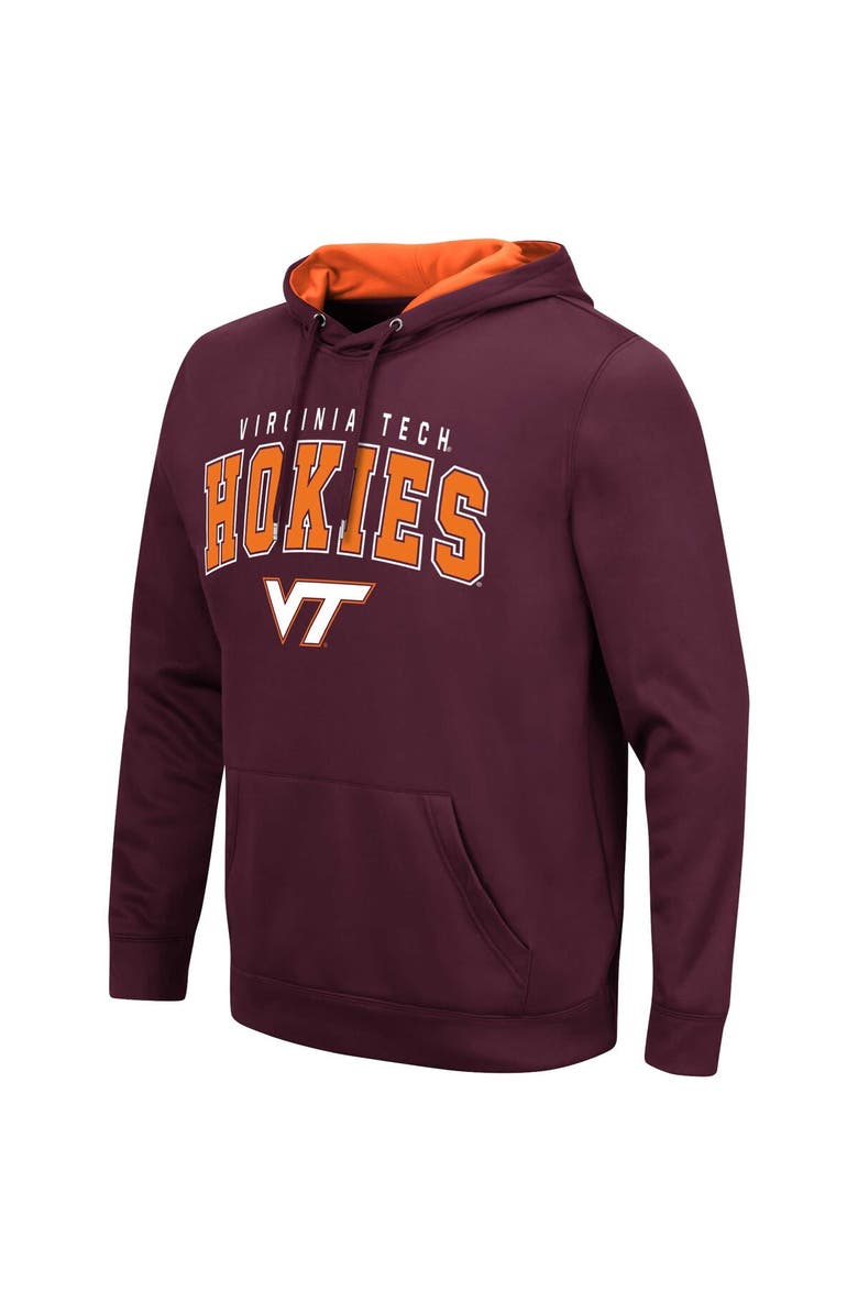 COLOSSEUM Men's Colosseum Maroon Virginia Tech Hokies Resistance Pullover Hoodie, Alternate, color,