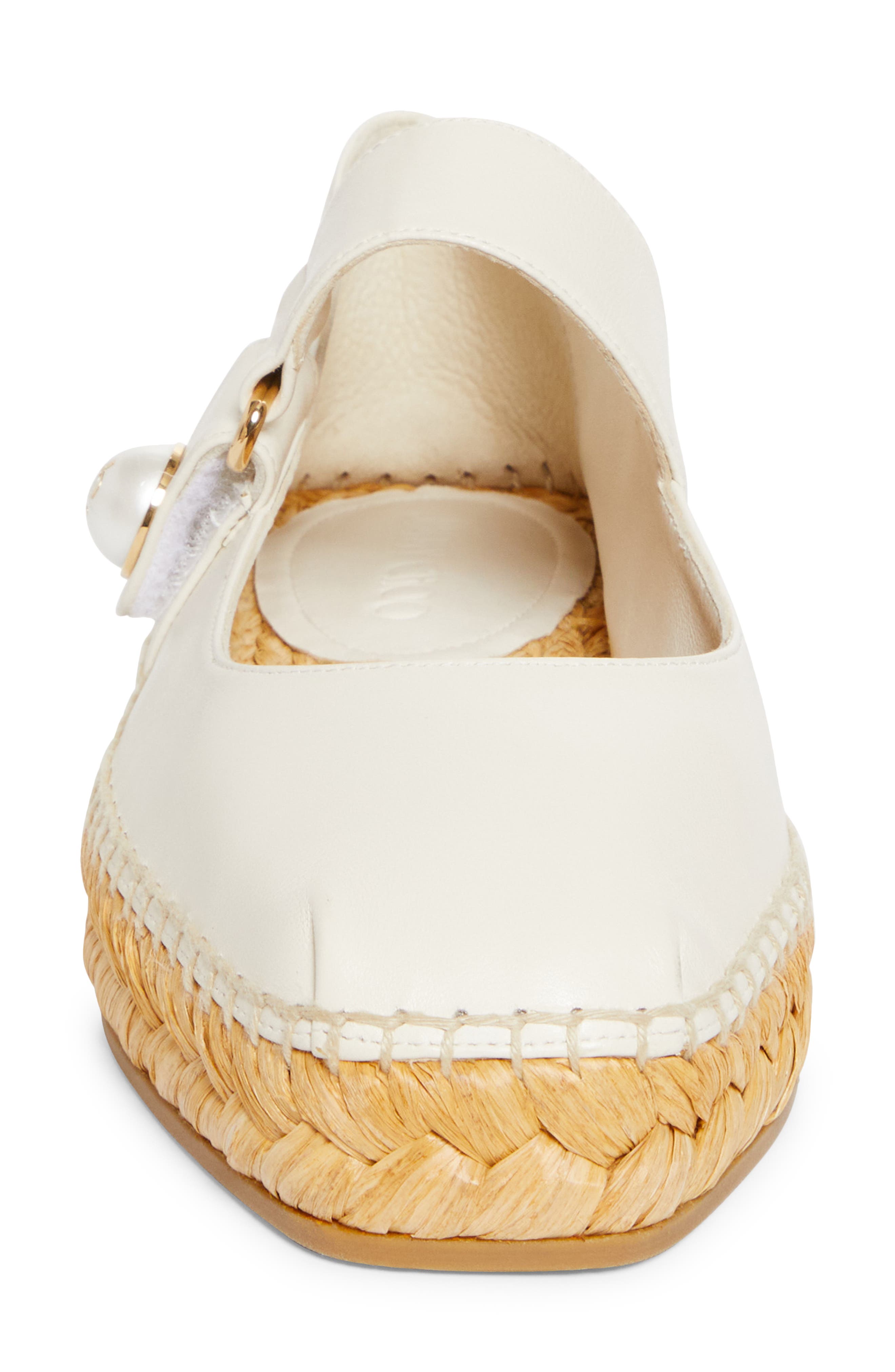 Jimmy Choo Fayence Espadrille Mary Jane Flat, Alternate, color, 