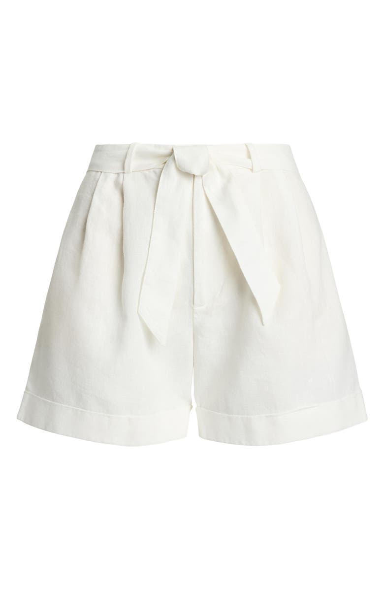 Polo Ralph Lauren Belted Linen Shorts, Alternate, color, Nevis