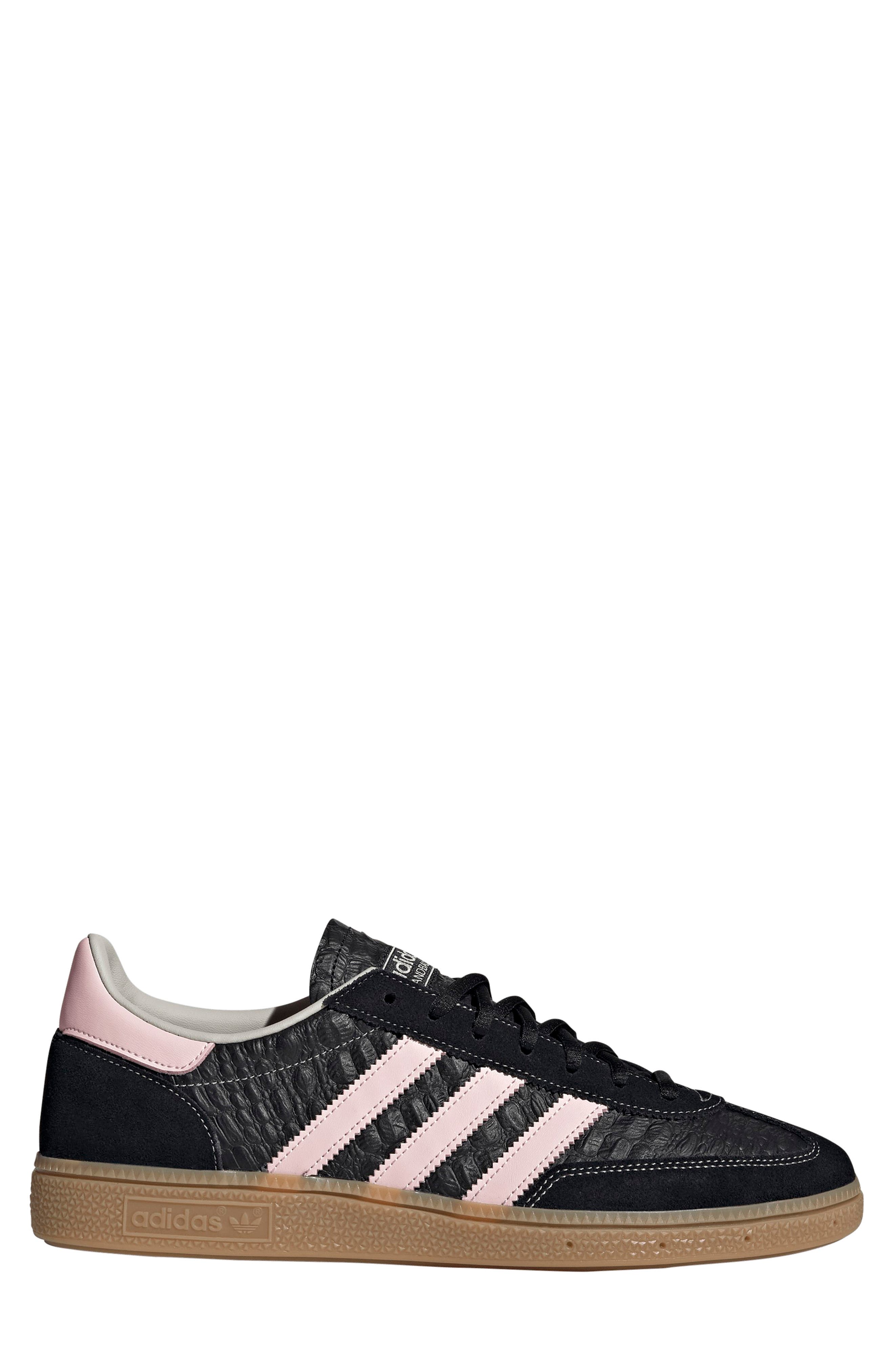 adidas Gender Inclusive Handball Spezial Sneaker, Alternate, color, Core Black/ Wonder Quartz