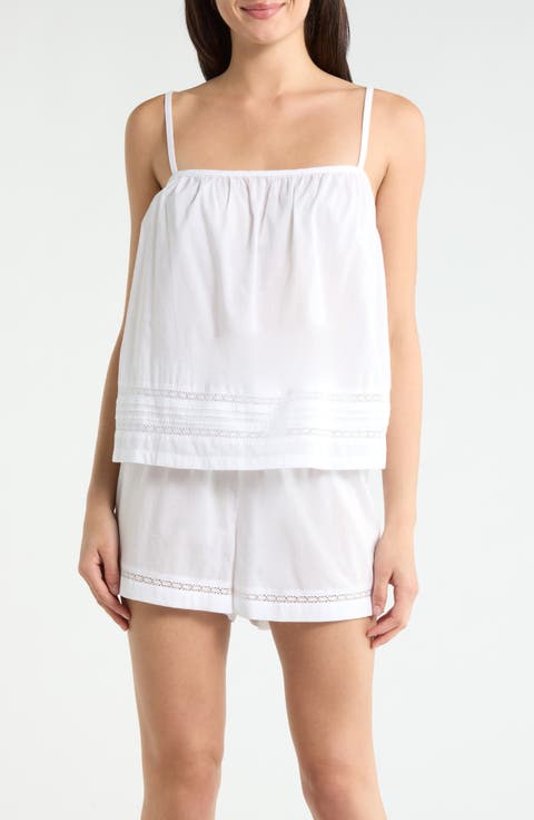 Peached Cotton Lawn Short Pajama Set