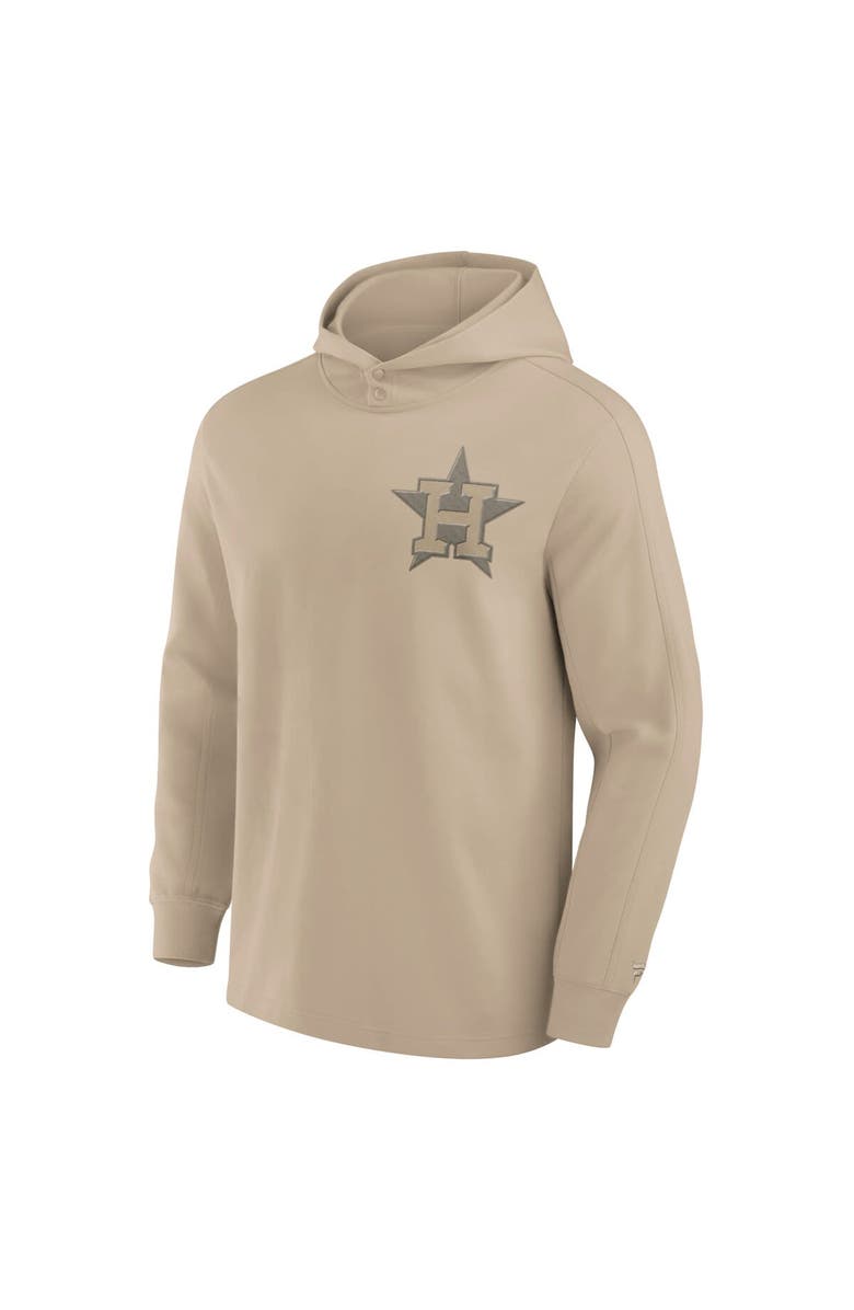 Fanatics Signature Men's Fanatics Signature Khaki Houston Astros Elements Lightweight Fleece Hoodie, Alternate, color, Khaki