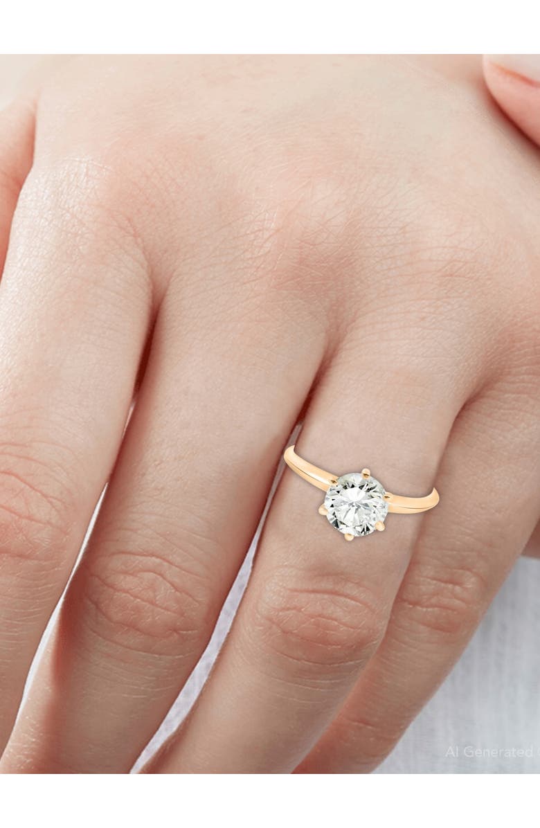 Bliss Diamond 14k Gold 1 1/2ct Round Solitaire Diamond Engagement Ring Lab Grown, Alternate, color, 