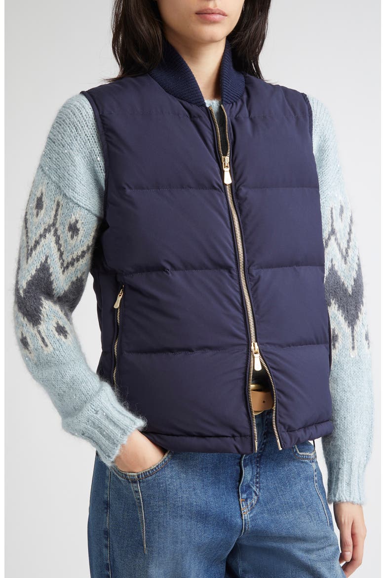 Down Puffer Vest, Alternate, color, 11 BLUE