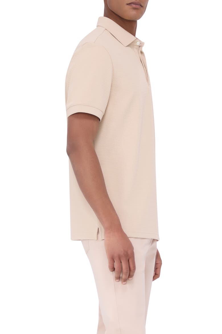 Textured Polo, Alternate, color, DESERT